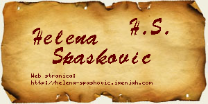 Helena Spasković vizit kartica
